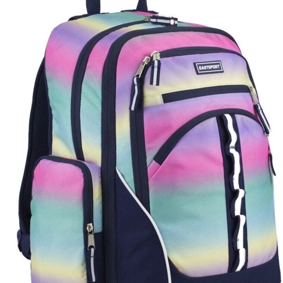 New East sport Unisex Expandable Velocity Backpack, Pretty Ombre 18 Inch - Picture 2 of 5